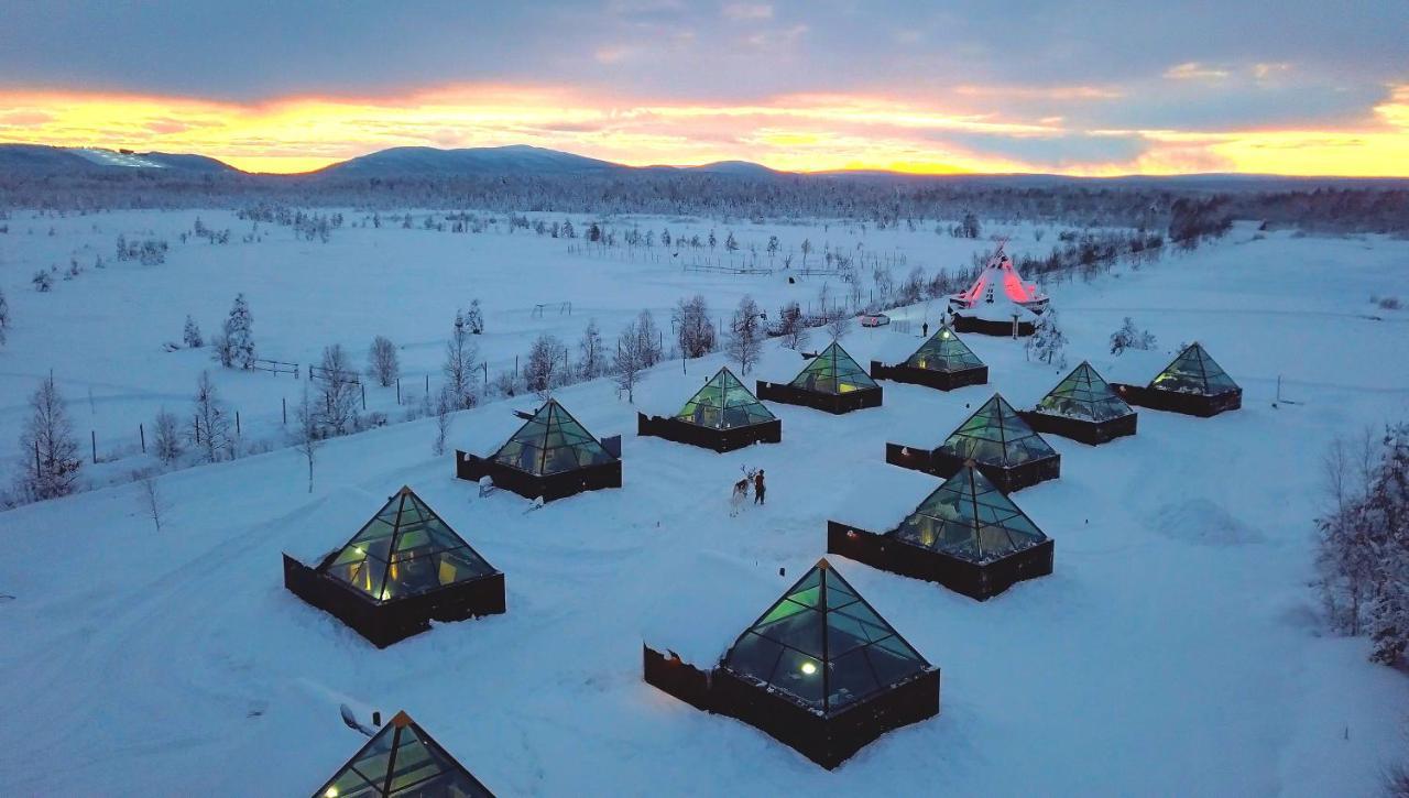 Aurora Pyramid Glass Igloos Kongas Luaran gambar