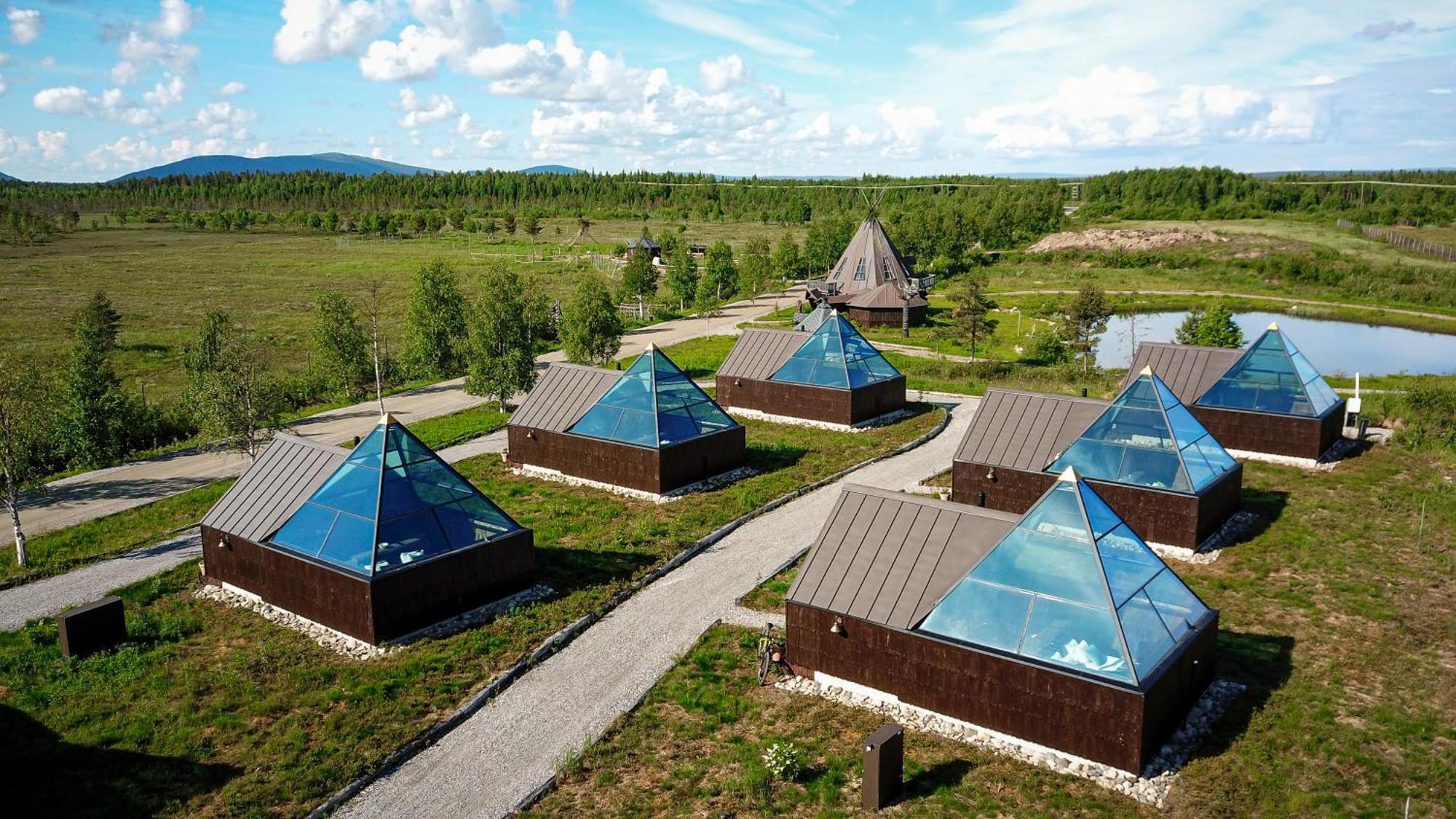 Aurora Pyramid Glass Igloos Kongas Luaran gambar